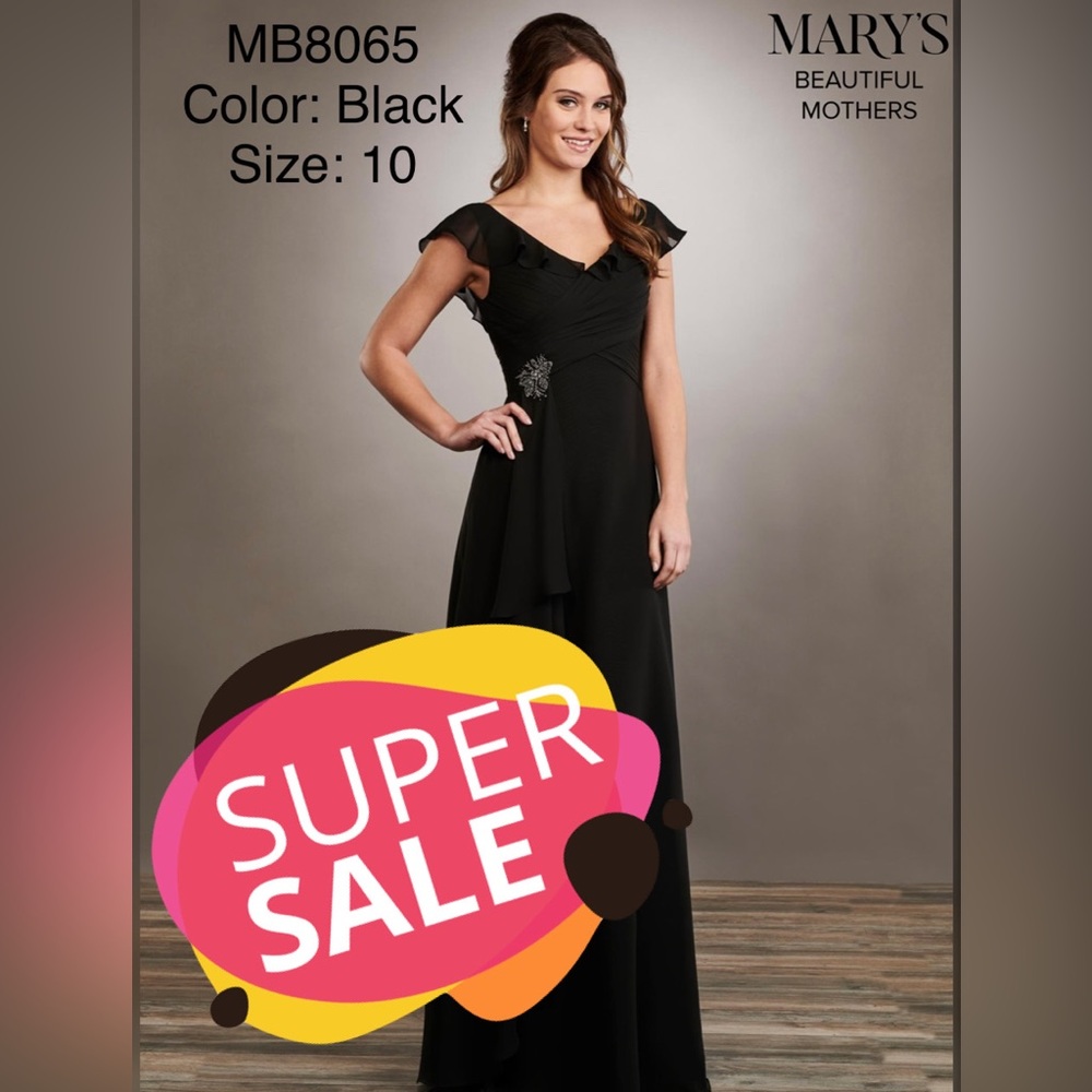 Mary’s Bridal Mother of Bride dress -Color: Black Size:10
